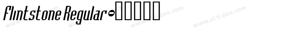 Flintstone Regular字体转换